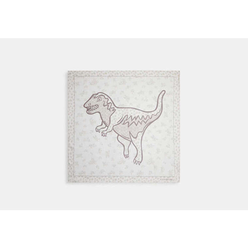 Coach Vintage Rose Rexy Print Silk Square Scarf NWT